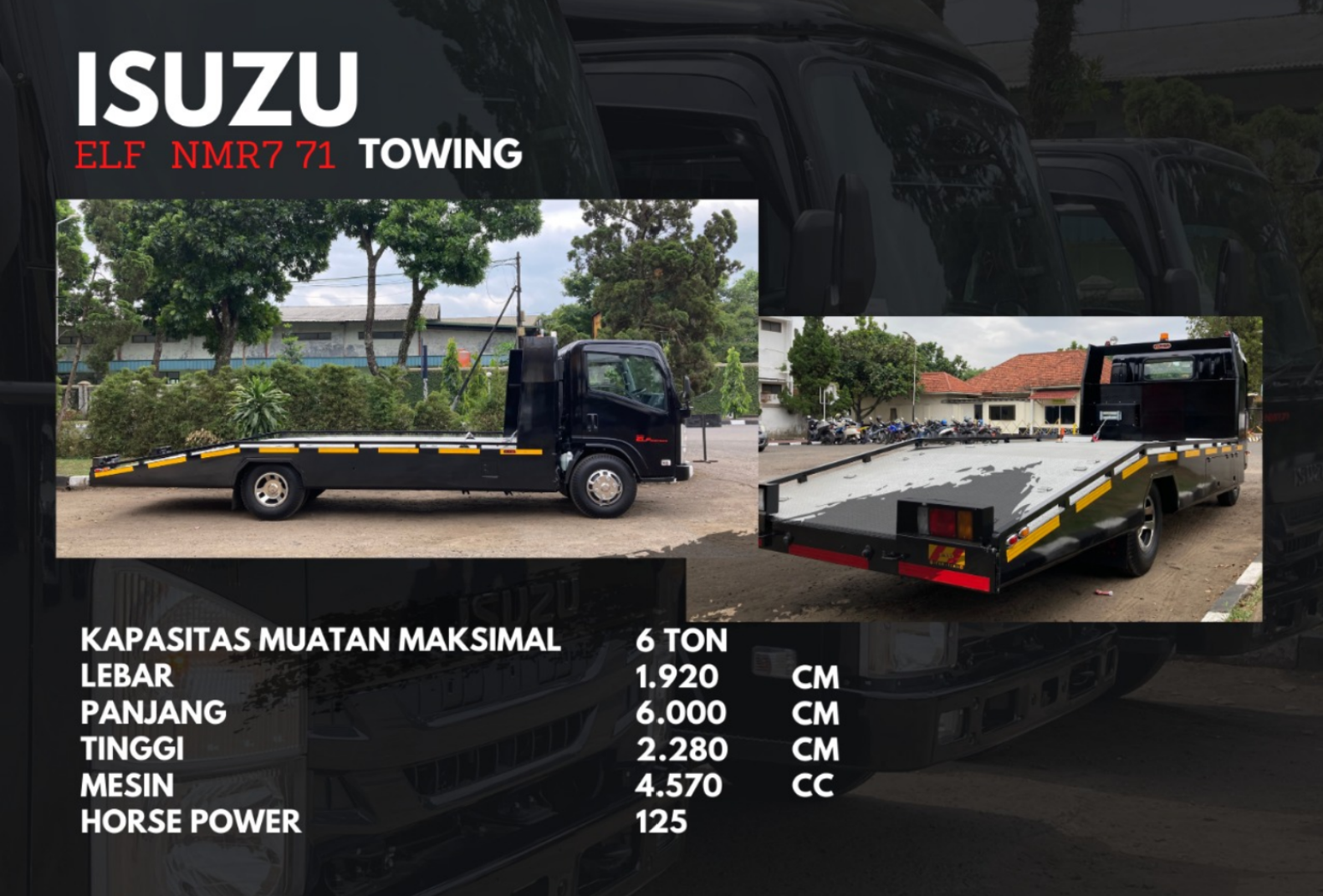 ISUZU ELF TOWING
